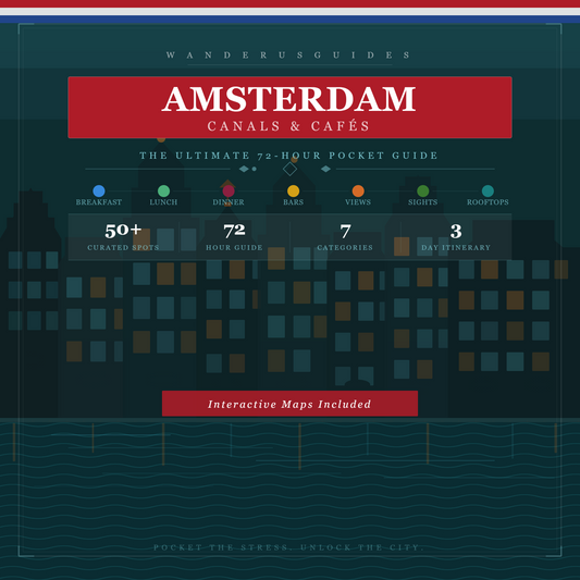 Amsterdam Canals & Cafés: The Ultimate 72-Hour Master Pocket Guide & Interactive Digital Map