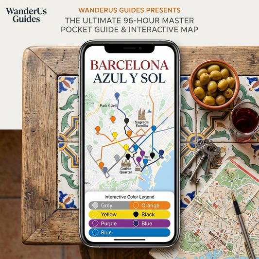 Barcelona Azul y Sol: The Ultimate 96-Hour Master Pocket Guide & Interactive Digital Map