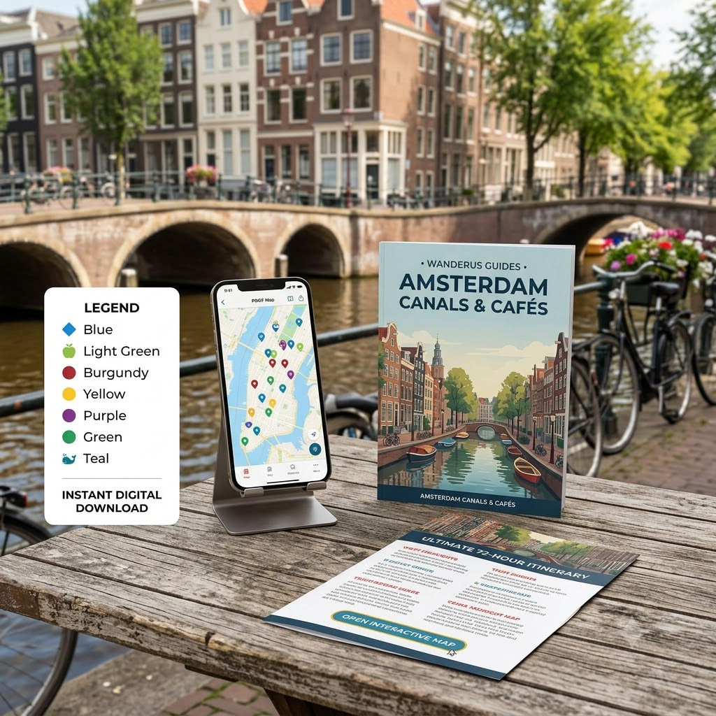 Amsterdam Canals & Cafés: The Ultimate 72-Hour Master Pocket Guide & Interactive Digital Map