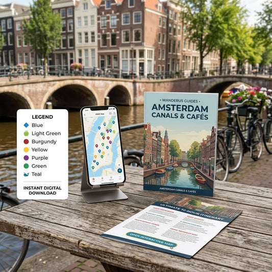 Amsterdam Canals & Cafés: The Ultimate 72-Hour Master Pocket Guide & Interactive Digital Map