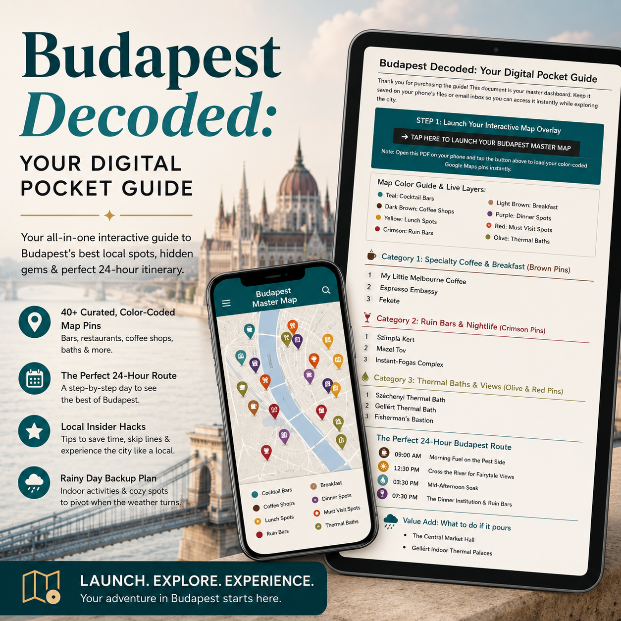 Budapest Decoded: Pocket Guide & Map